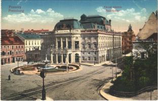 Pozsony, Pressburg, Bratislava; Városi színház / Stadttheater / theatre (képeslapfüzetből / from postcard booklet)