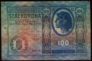 1912-1914. Kis korona tétel 10K (3x), 20K (2x), 50K (1x), 100K (1x) klf szerb fny-okkal T:III,III/IV...