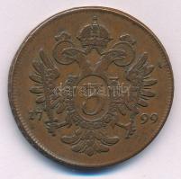 Ausztria 1799A 3kr Cu "II. Ferenc" T:2 
Austria 1799A 3 Kreuzer Cu "Franz II" C...