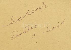 Major Kamill (1948-): Táj. Olaj, vászon, kartonon. Jelzett. Hátoldalán autográf felirattal. Dekoratí...