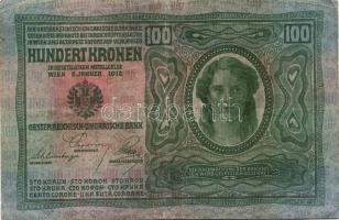 1912. 100K piros "Magyarország" körbélyegzővel T:III+