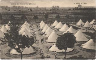 1915 Camp de Sissonne (Aisne) A travers le Camp / WWI French military camp (EK)