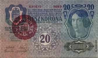 1913. 20K piros "Magyarország" körbélyegzővel T:II-