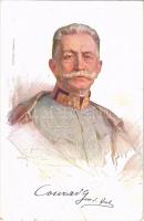 1915 Frhr. v. Hötzendorf General d. Inf. / WWI Austro-Hungarian K.u.K. military art postcard, Conrad von Hötzendorf Infantry General. Dem k.u.k. Kriegsfürsorgeamt gewidmet s: Brüch (EB)