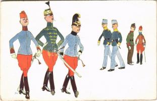 WWI Austro-Hungarian K.u.K. military art postcard. B.K.W.I. 336-5. s: Schönpflug