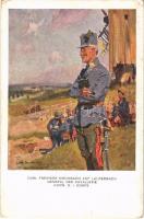 1915 Carl Freiherr Kirchbach auf Lauterbach General der Kavallerie Komm. D. I. Korps / WWI Austro-Hungarian K.u.K. military art postcard, Cavalry General Karl Graf von Kirchbach auf Lauterbach (EK)