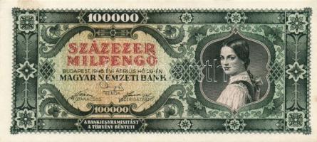 1945. 1000.000P, 1000.000.000P, 10.000.000MP, 10.000BP, 500.000AP T:I- Összesen 6klf!