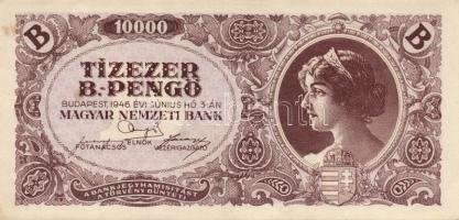 1945. 1000.000P, 1000.000.000P, 10.000.000MP, 10.000BP, 500.000AP T:I- Összesen 6klf!