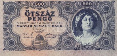 1932-46. 9klf pengő + infapengő T:II+ Alig hajtva (egyszer), törve nem! Benne erős képeltolódások!