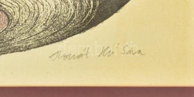 Horvát Helén Sára (1973-), 2 db mű: Bennünk a múlt és a jövő; Földanya. Litográfia, papír, jelzett, ...