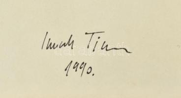 Imreh Tibor (1952-2010): Tao, 1990. Vegyes technika, tus, papír, jelzett. Hátoldalán címkén felirato...