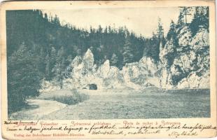 1904 Dobsina, Dobschau; Sztracenai sziklakapu / Sztraczeneer Felsentor / rock gate (lyuk / pinhole)