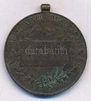1898. Jubileumi Emlékérem Fegyveres Erő Számára / Signum memoriae (AVSTR) Br kitüntetés T:2 patina Hungary 1898. Commemorative Jubilee Medal for the Armed Forces decoration with not own ribbon C:XF patina NMK 249.