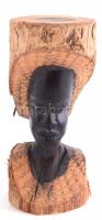 Ébenfa afrikai fafaragás. Faragott fa szobor 17 cm