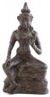 Hindu isten bronz szobra. / Bronze statue of Hindhi god. 25 cm