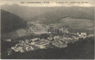 1914 Trencsénteplic, Trencianske Teplice; Kilátás a "Szarvasról". Wertheim Zsigmond kiadása / Aussicht vom "Hirschen" / general view