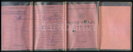 1971 Bp., Magyar Népköztársaság által kiállított fényképes vezetői engedély