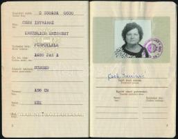 1988 Magyar Népköztársaság által kiállított fényképes határátlépési engedély valutalappal Jugoszláviába - kishatár útlevél