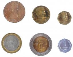 Chile 1999-2003. 1P-500P (6xklf) T:1-,2
Chile 1999-2003. 1 Peso - 500 Pesos (6xdiff) C:AU,XF