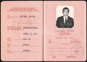 1976 Magyar Népköztársaság által kiállított fényképes piros útlevél / Hungarian passport