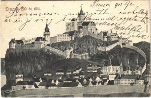 1903 Trencsén, Trencín; vár 200 éve. Szold Henrik kiadása / Trenciansky hrad / castle 200 years ago (EK)