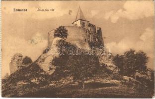 Homonna, Humenné; Jeszenői (Várjeszenő) vár. Hossza Gyula kiadása / Jasenovsky hrad / castle (képeslapfüzetből / from postcard booklet) (EB)