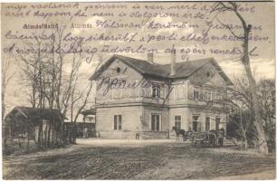 1923 Almásfüzitő, vasútállomás, lovaskocsi (EK)