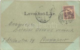 1901 Veszprém, látkép. Krasuz Á. Fia kiadása (EK)