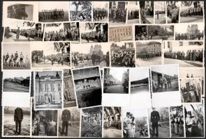 1940 Bevonulás Erdélybe, főként Marosvásárhely, 43 db fotó, 8,5×6 cm