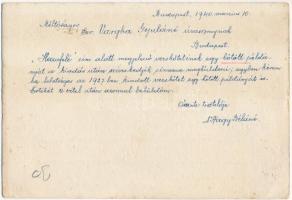 1940 Budapest, Dr. Nagy Béla Belvárosi Gyógyszertár reklámja. Szervita tér 5. / Laboratorium Medico-...