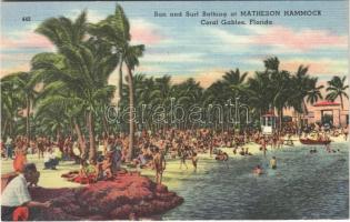 Coral Gables (Florida), sun and surf bathing at Matheson Hammock