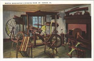 Mount Vernon (Virginia); Martha Washingtons spinning room