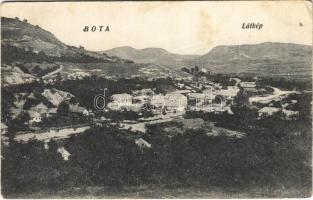 1927 Borsodbóta, Bóta; látkép + EGER - PUTNOK 144 A vasúti mozgóposta bélyegző (fl)