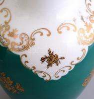 Reichenbach porcelán vázák, 3 db, matricás, jelzett, kis kopásokkal, m: 18,5 cm, 24 cm