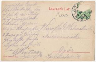 1912 Arad, Hungária pamut és szövőgyár. Grün Manó kiadása / cotton and weaving factory   (EB)