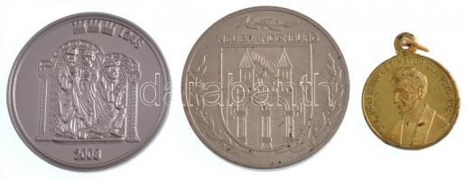 Németország DN 3xklf fém emlékérem (34mm) T:1-2 Germany ND 3xdiff metal medallions (34mm) C:UNC-XF