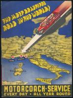cca 1930 Olaszországi utazási prospektus a Wagons-lits iroda áraival