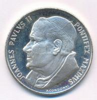 Vatikán II. János Pál ezüstözött fém emlékérem (34mm) T:1- (eredetileg PP) Vatican John Paul II silvered metal medallion (34mm) C:AU (originally PP)