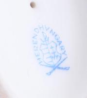 Herendi viktória mintás porcelán váza, kézzel festett, jelzett, kis kopással, m: 18 cm