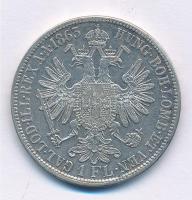 Ausztria 1863A 1Fl Ag "Ferenc József" T:1-,2 
Austria 1863A 1 Florin Ag "Franz Josep...
