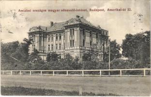 1913 Budapest XIV. Amizoni országos magyar nőnevelő intézet, Amerikai út 32.