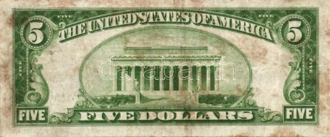 USA/Silver Certificate 1934A 5$ T:II/III