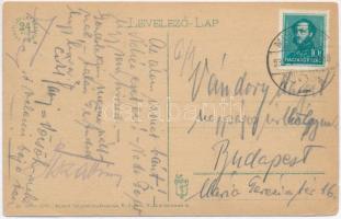 1935 Miskolc, Tiszai pályaudvar, vasútállomás, villamos. Vasúti levelezőlapárusítás 20. sz. - 1918. ...