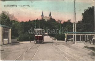 1915 Szombathely, Kálvária, villamos (EK)