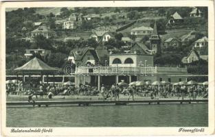 1938 Balatonalmádi, Fövenyfürdő, fürdőzők (EK)