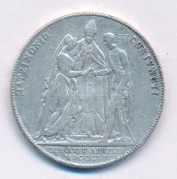 Ausztria 1854A 1G Ag "Ferenc József és Erzsébet házasságkötése" (12,79g) T:2-,3 karc
Aust...