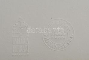 Nani Tedeschi (1939-2017): Ferrari és a rózsa. Litográfia, papír, jelzett a litográfia alatt nyomtat...