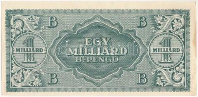 1946. 1.000.000.000BP T:II- hajtatlan, de a bankjegy bal szélén fo., elvékonyodott papír, sarokhajlá...