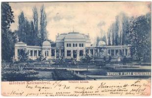 1899 (Vorläufer) Kolozsvár, Cluj; Sétatéri kioszk. Kováts P. fiai 63. sz. / promenade kiosk (EK)