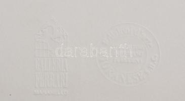 Nani Tedeschi (1939-2017): Ferrari és a múlt. Litográfia, papír, jelzett a litográfia alatt nyomtatv...